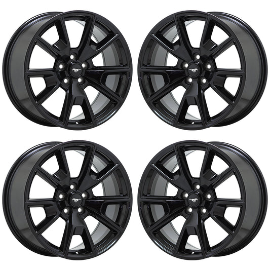 19" Ford Mustang Gloss Black wheels rims Factory OEM 10035 10037