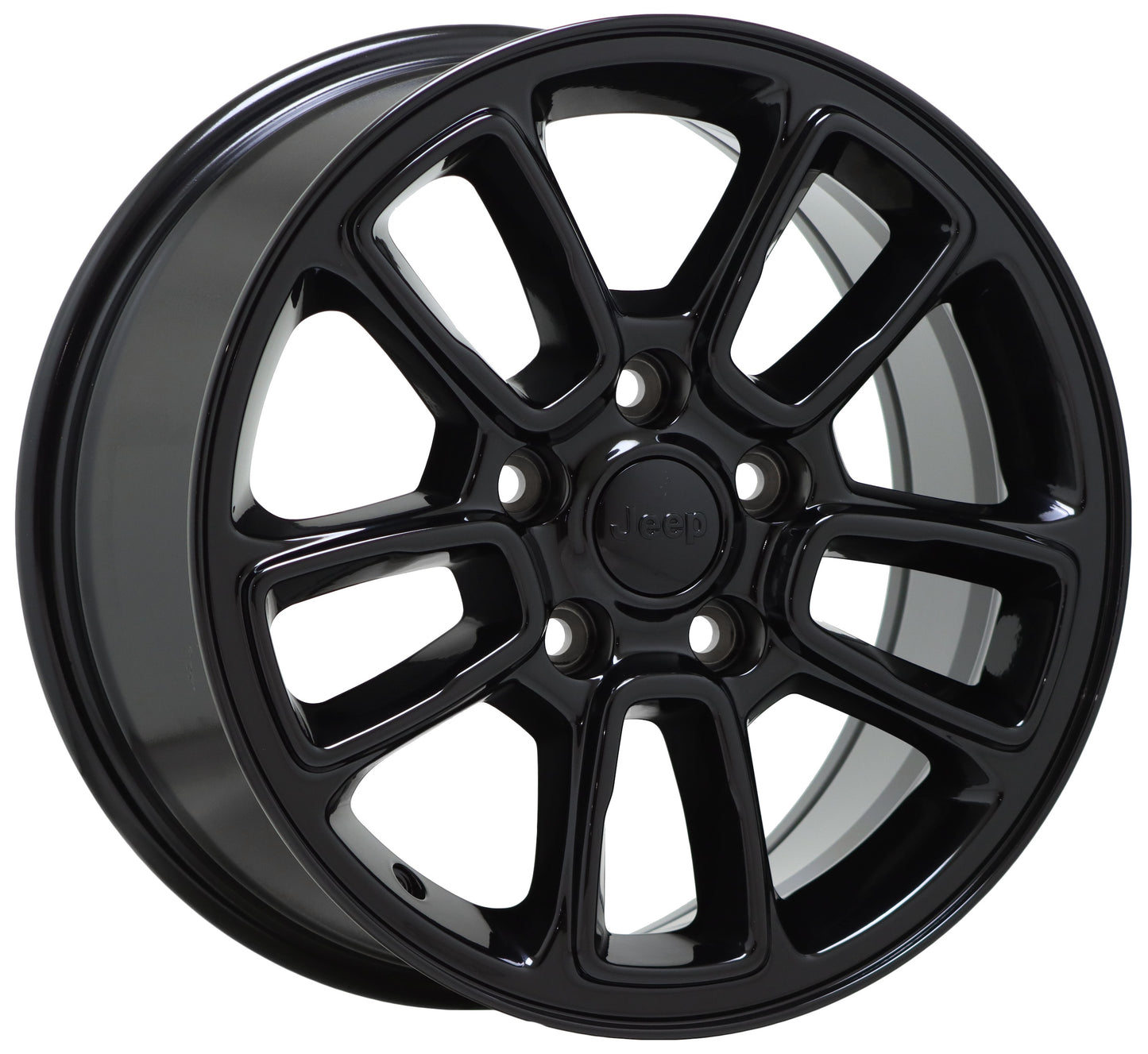 17" Jeep Grand Cherokee Gloss Black wheels rims Factory OEM set 9178