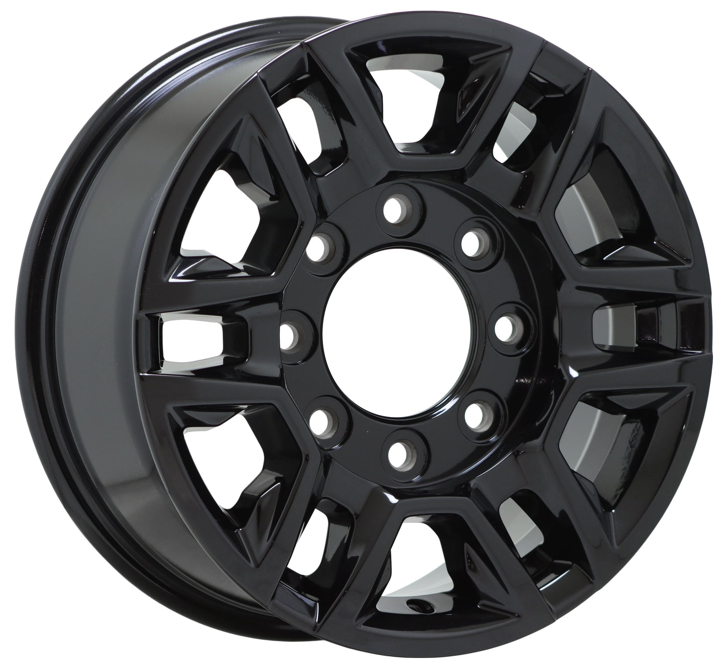 17" GMC Sierra Silverado 2500 3500 SRW Gloss Black wheels rims Factory 5948