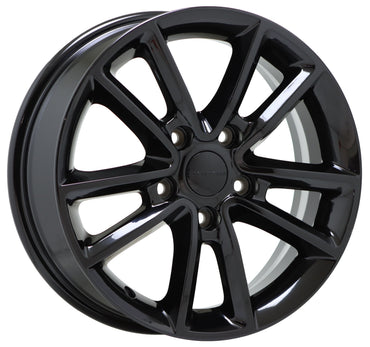 17" Dodge Journey Grand Caravan Gloss Black wheels rims Factory OEM set 4 2399