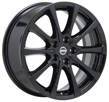 18" Nissan Murano Gloss Black wheels rims Factory OEM set 4 62745