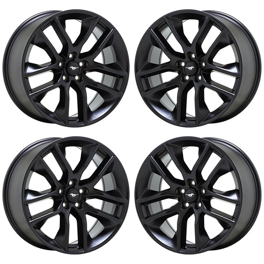 20" Ford Mustang Satin Black wheels rims Factory OEM set 10039