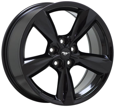 18" Ford Mustang Gloss Black wheels rims Factory OEM set 10029