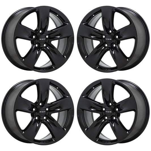20" Jeep Grand Cherokee Durango SRT Gloss Black wheels rims Factory OEM set 9139