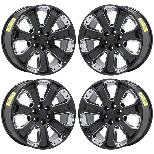 22" Escalade Silverado SIerra Gloss Black wheels rims OEM CK162 5661 EXCHANGE