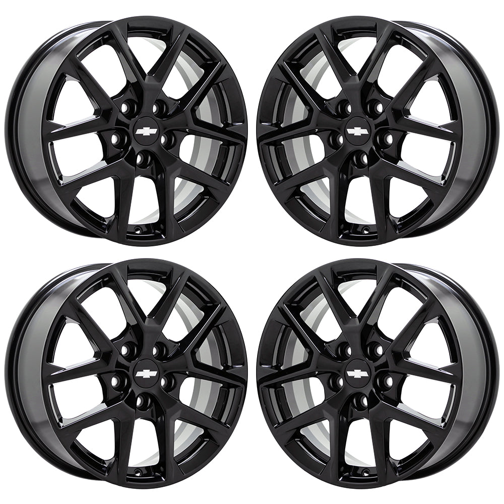 17" Chevrolet Equinox GMC Terrain Gloss Black wheels rims Factory OEM set 14061