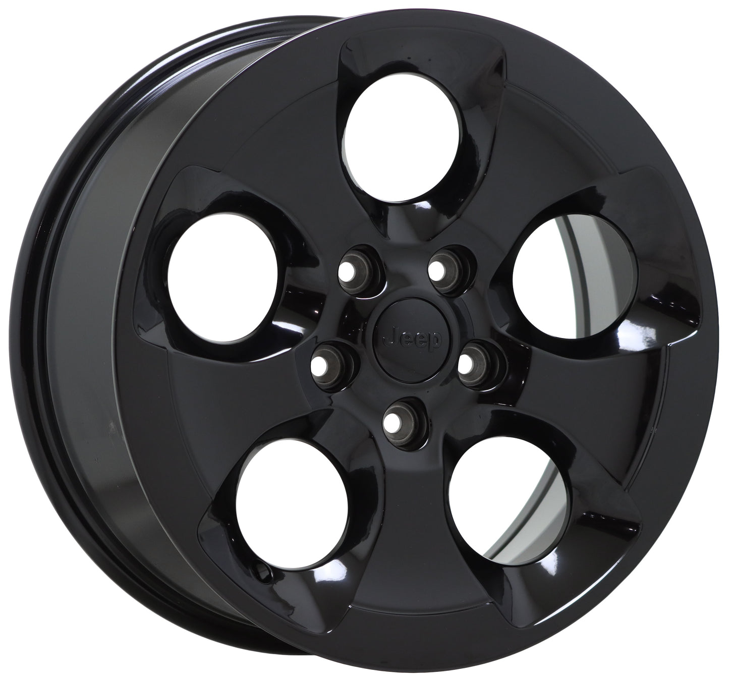 18" Jeep Wrangler Altitude Gloss Black wheels rims Factory set 5 9119 EXCHANGE