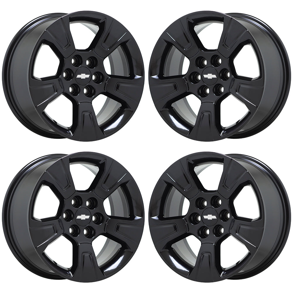 17" Chevrolet Colorado GMC Canyon Gloss Black wheels rims Factory OEM set 5671