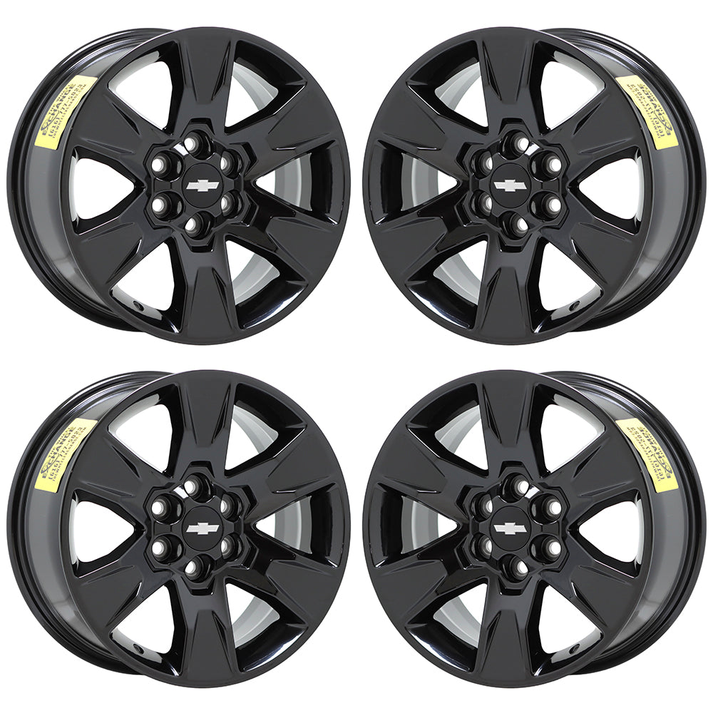 17" Chevy Colorado Truck Gloss Black wheels rims Factory OEM set 4 5693
