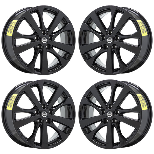 18" Nissan Altima Gloss Black wheels rims Factory OEM 2016 2017 2018 set 4 62720