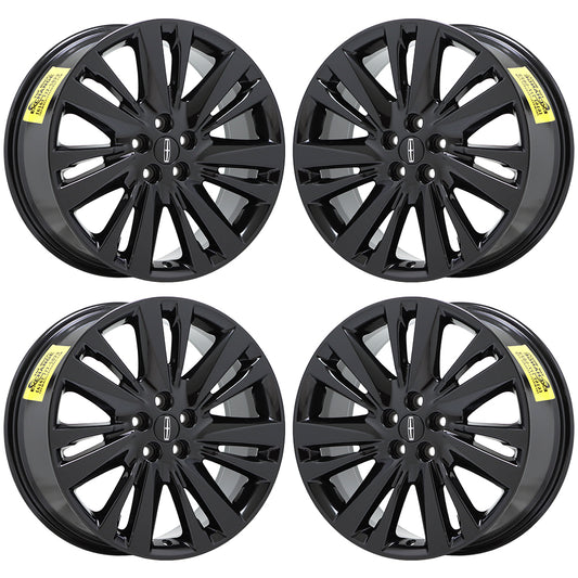 19" Lincoln MKZ Gloss Black wheels rims Factory OEM set 10129 EXCHANGE