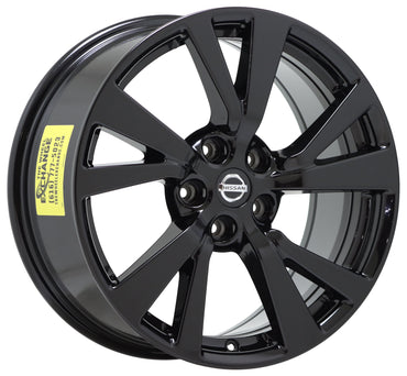 18" Nissan Maxima Gloss Black wheels rims Factory OEM set 4 62721