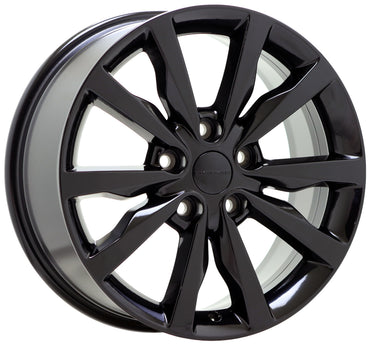 18" Dodge Durango Gloss Black wheels rims Factory OEM 2014-2020 2492