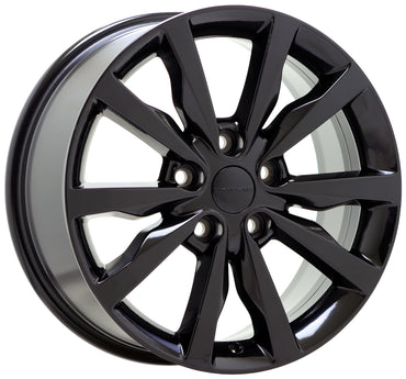 18" Dodge Durango Gloss Black wheels rims Factory OEM 2014-2020 2492