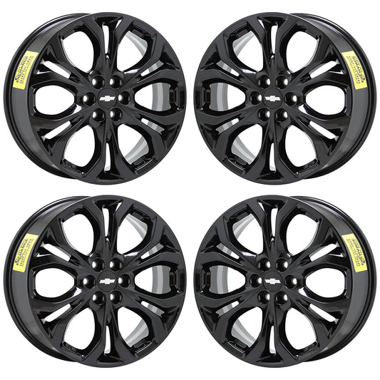 20" Chevrolet Traverse Enclave Gloss Black wheels rims Factory set 5851 EXCHANGE