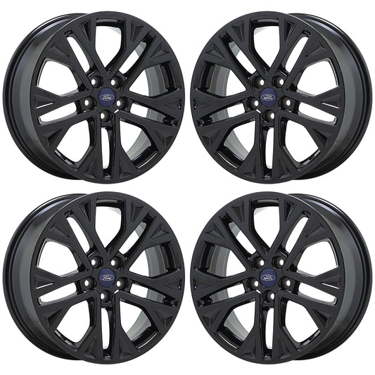 18" Ford Escape Gloss Black wheels rims Factory OEM set 10258 EXCHANGE