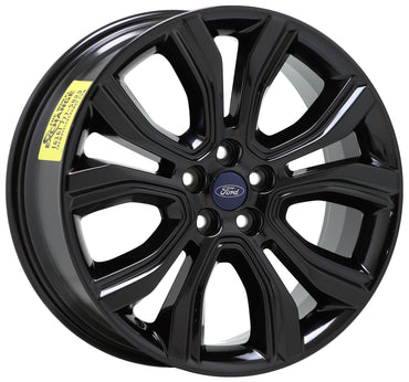 19" Ford Edge Gloss Black wheels rims Factory OEM 2019-2024 set 10195