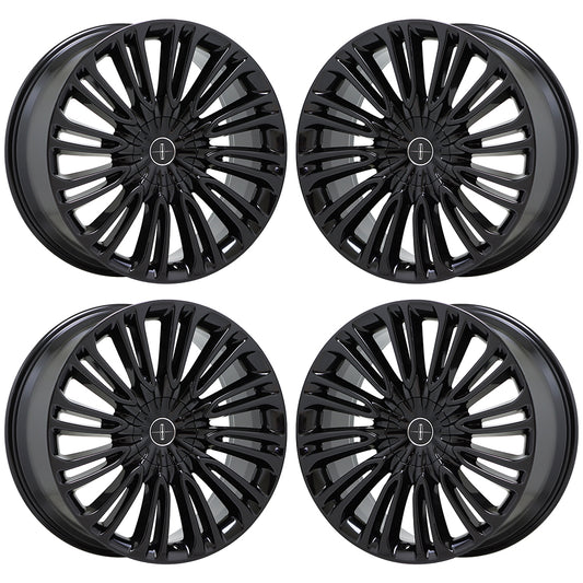 22" Lincoln Aviator Gloss Black wheels rims Factory OEM set 10242 EXCHANGE