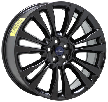 21" Ford Edge Gloss Black wheels rims Factory OEM 2015-2020 set 10077
