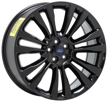 21" Ford Edge Gloss Black wheels rims Factory OEM 2015-2020 set 10077