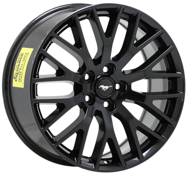 19x9" 19x9.5" Ford Mustang GT Gloss Black wheels rims Factory OEM 10036 10038