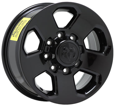 17" Dodge Ram 2500-3500 Truck Gloss Black wheels rims Factory OEM set 2498