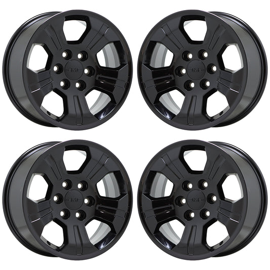 18" Chevrolet Silverado 1500 Z71 Truck Black wheels rims OEM set 5647 EXCHANGE