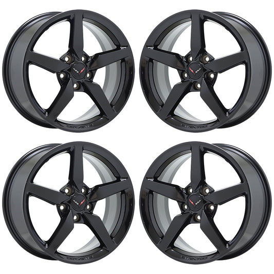 18" 19" Chevrolet Corvette Stingray C7 Black wheels rims OEM 5632 5638 EXCHANGE
