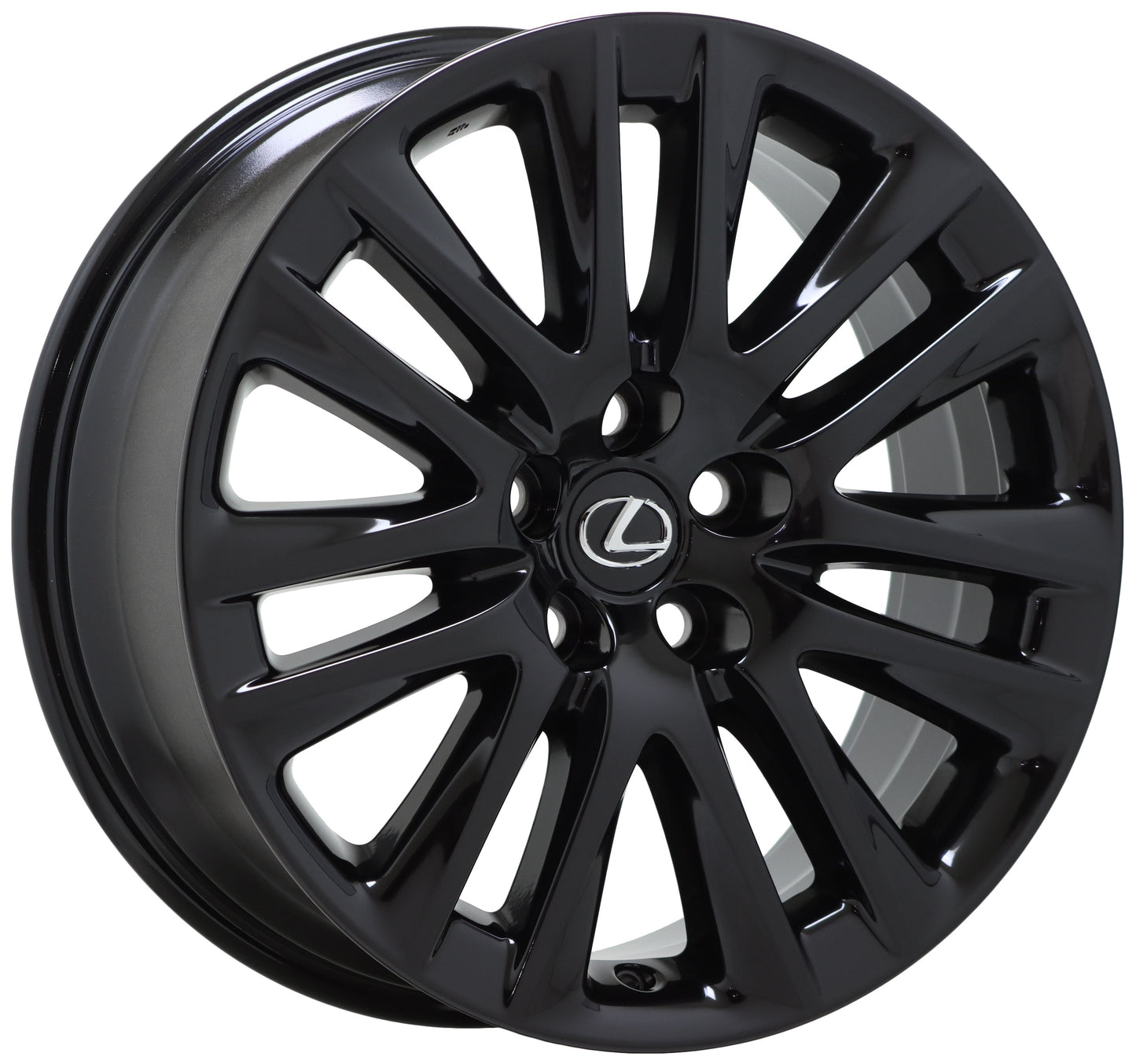 19" Lexus LS460 LS600 Gloss Black wheels rims Factory OEM set 4 74284