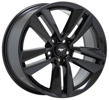 19" Ford Mustang Gloss Black wheels rims Factory OEM set 10034