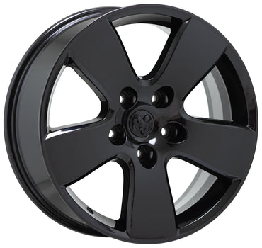 20" Dodge Ram 1500 Truck Gloss Black wheels rims Factory OEM set 2363