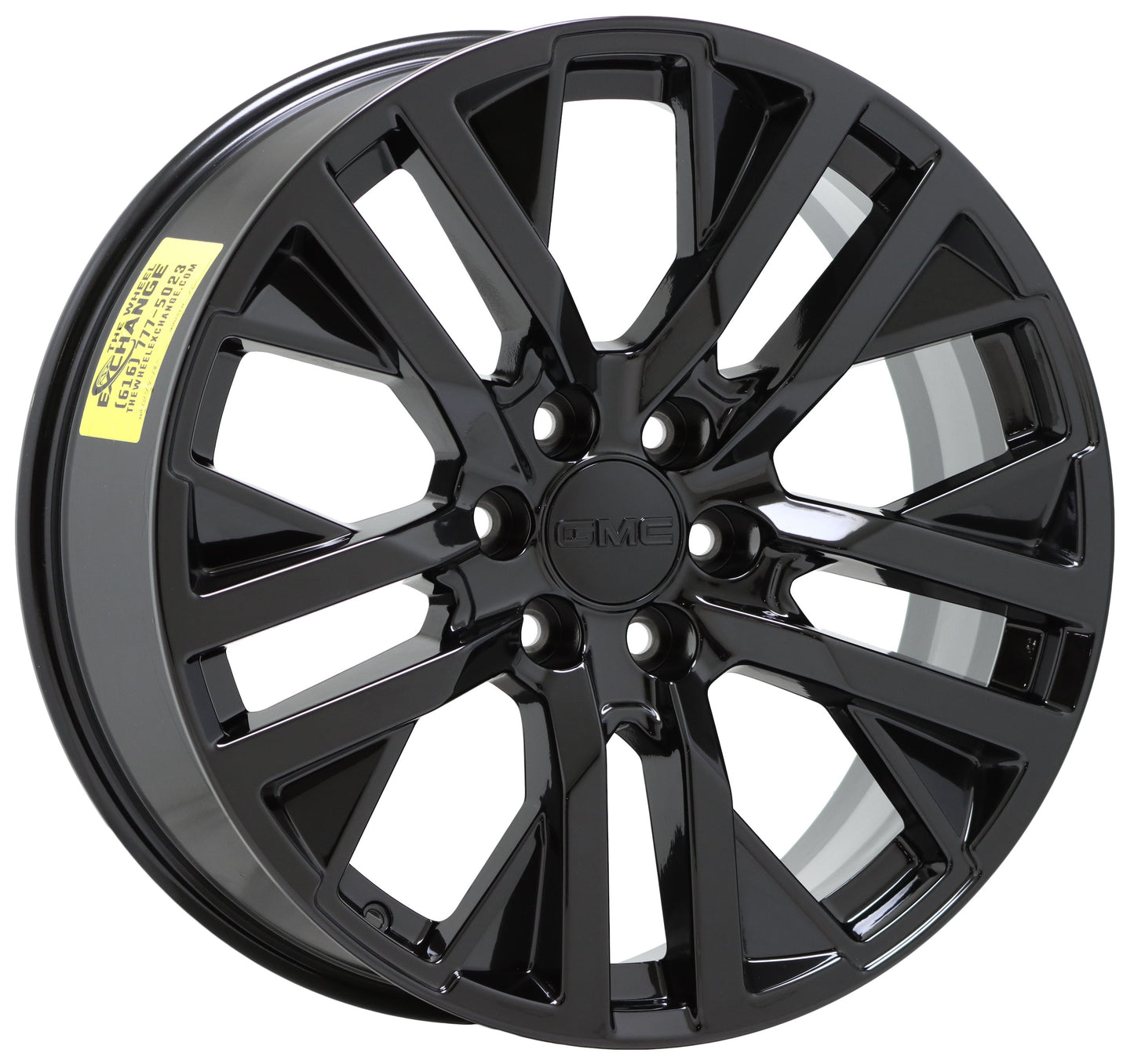 22" GMC Sierra 1500 Yukon Gloss Black wheels rims Factory OEM set 5903 EXCHANGE