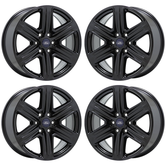 20" Ford F150 Truck Gloss Black wheels rims Factory OEM set 4 10172