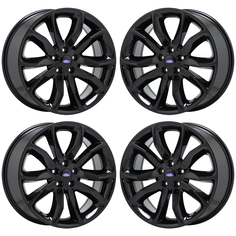 20" Ford Explorer Gloss Black wheels rims Factory OEM set 3861 EXCHANGE