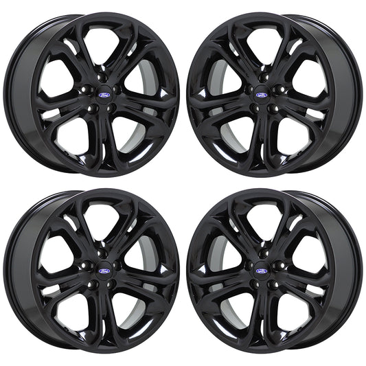 20" Ford Explorer Gloss Black wheels rims Factory OEM set 4 3860