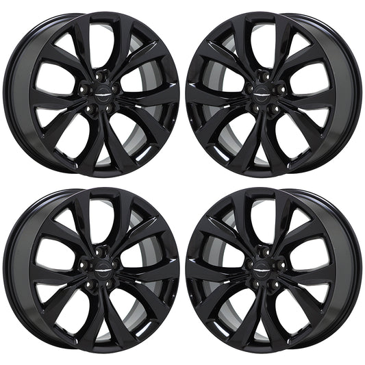 19" Chrysler 200 Gloss Black wheels rims Factory OEM 2015 2016 2017 set 4 2515