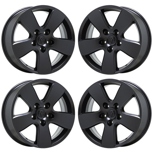 20" Dodge Ram 1500 Truck Satin Black wheels rims Factory OEM set 2363 EXCHANGE