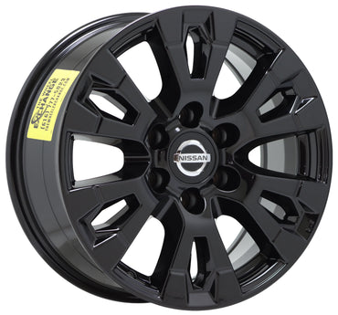 18" Nissan Titan Truck Gloss Black wheels rims Factory OEM set 4 62726