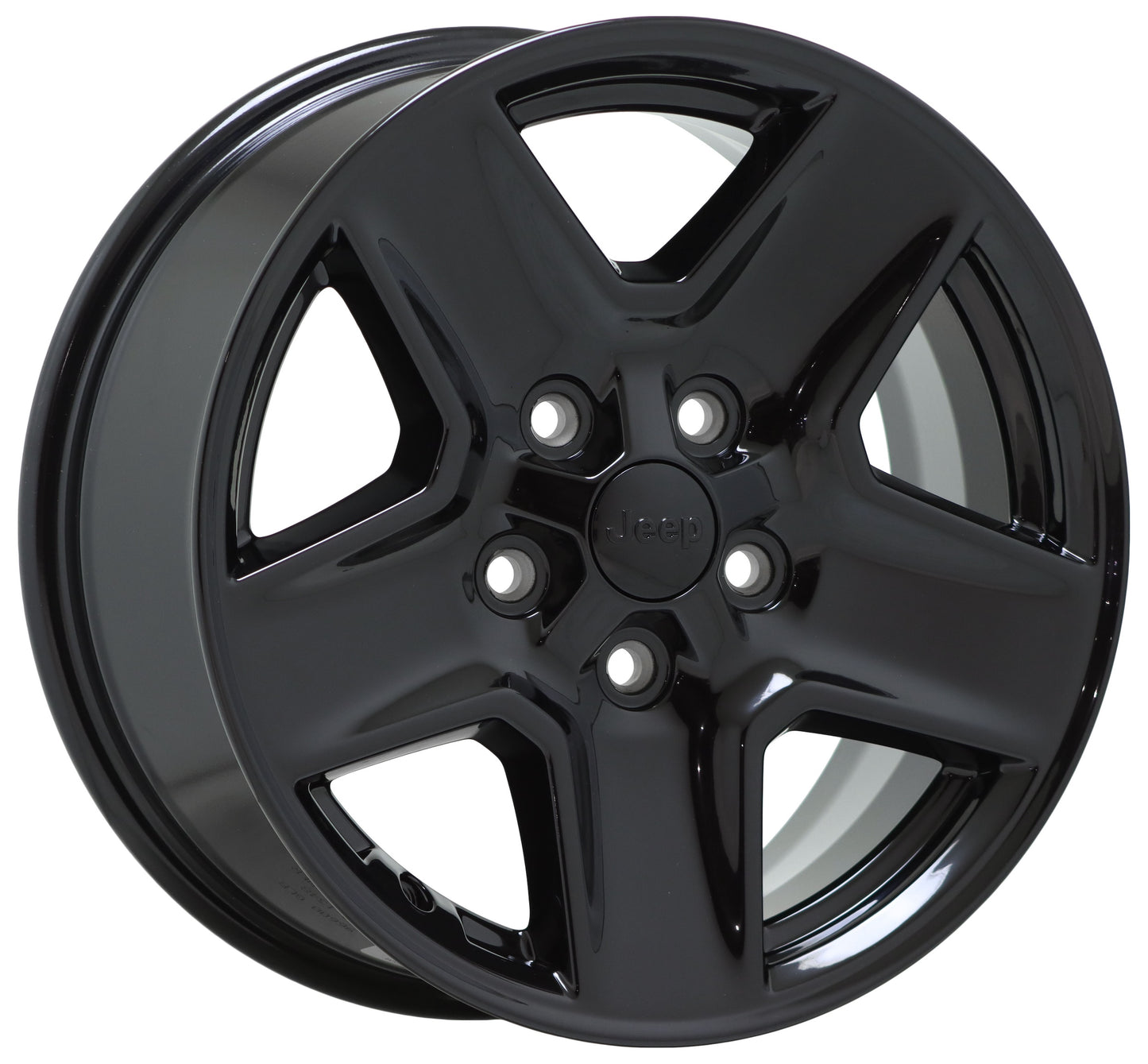 17" Jeep Wrangler Gladiator Gloss Black wheel rim Factory OEM single 9235