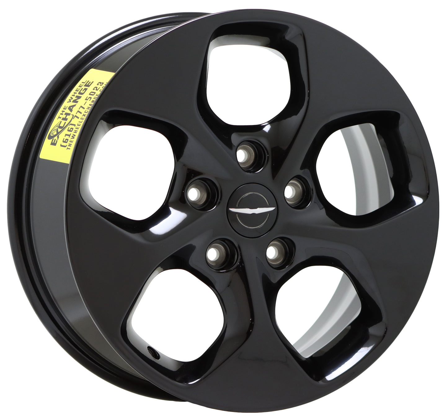 17" Dodge Grand Caravan Journey Gloss Black wheels rims OEM set 2590