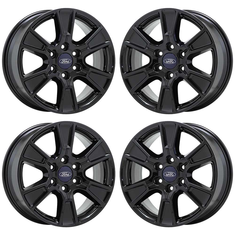 18" Ford F150 Truck Gloss Black wheels rims Factory OEM set 4 3998