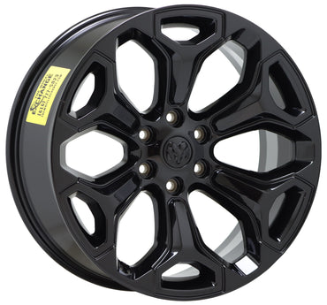 22" Dodge Ram 1500 Truck Gloss Black wheels rims Factory OEM set 4 2685 2727