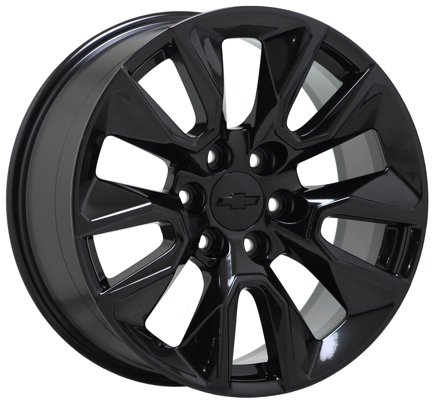 20" Chevrolet Silverado 1500 Gloss Black wheels rims Factory OEM set 5916