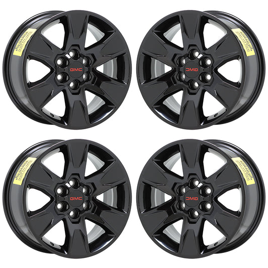 17" GMC Canyon Truck Gloss Black wheels rims Factory OEM set 4 5693