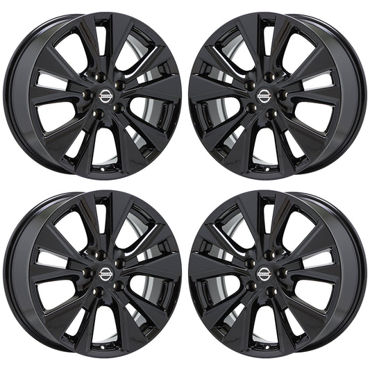 18" Nissan Murano Gloss Black wheels rims Factory OEM 2015-2020 set 4 62706