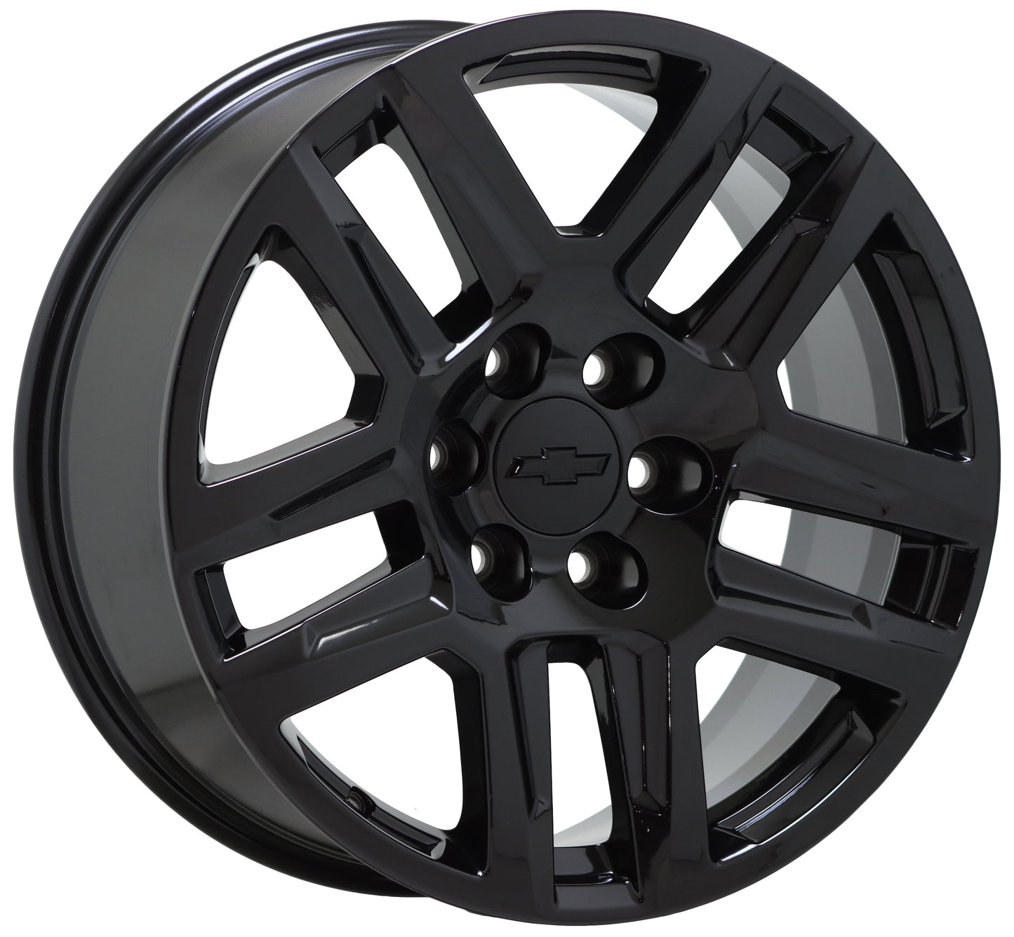 20" Chevrolet Silverado 1500 Truck Gloss Black wheels rims Factory OEM set 5913