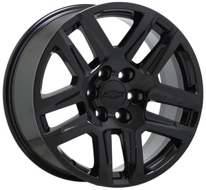 20" Chevrolet Silverado 1500 Truck black wheels rims Factory OEM 2020 2021 5913