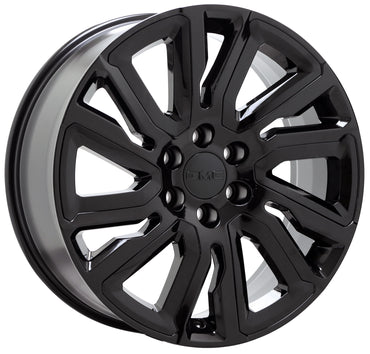 22" GMC Sierra Yukon Gloss Black Wheels Replica set 5901R