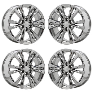 18" Cadillac XT5 XT6 SRX PVD Chrome wheels rims Factory OEM Set 4844 4845
