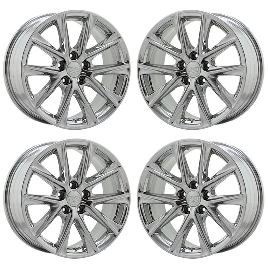 18" Cadillac CT4 Bright Chrome wheels rims Factory OEM set 4860 4858 EXCHANGE